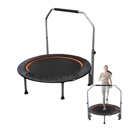 NHO™ Folding Fitness Trampoline With Adjustable Handle